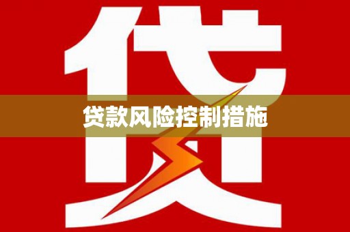 金湖贷款风险控制措施