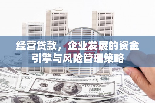 金湖经营贷款，企业发展的资金引擎与风险管理策略