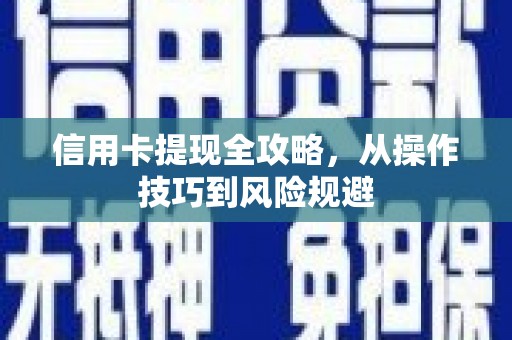 金湖信用卡提现全攻略，从操作技巧到风险规避