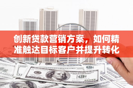 金湖创新贷款营销方案，如何精准触达目标客户并提升转化率