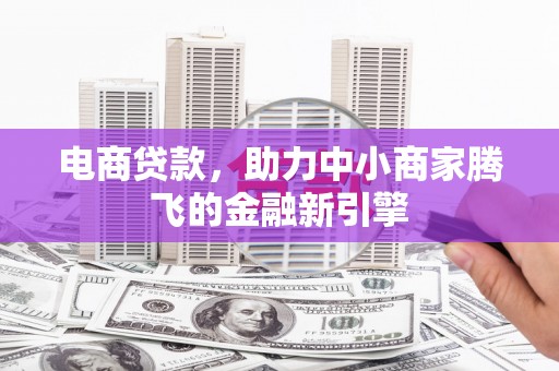 金湖电商贷款，助力中小商家腾飞的金融新引擎