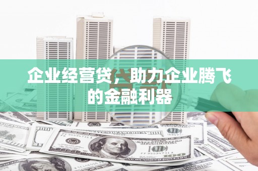 金湖企业经营贷，助力企业腾飞的金融利器