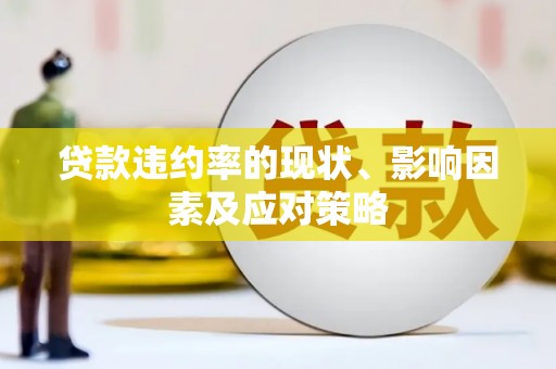 金湖贷款违约率的现状、影响因素及应对策略