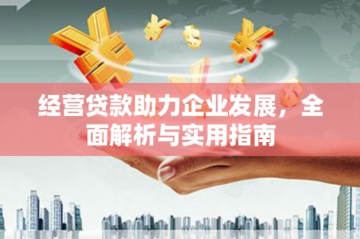 金湖经营贷款助力企业发展，全面解析与实用指南