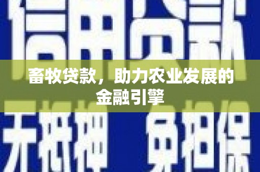 金湖畜牧贷款，助力农业发展的金融引擎