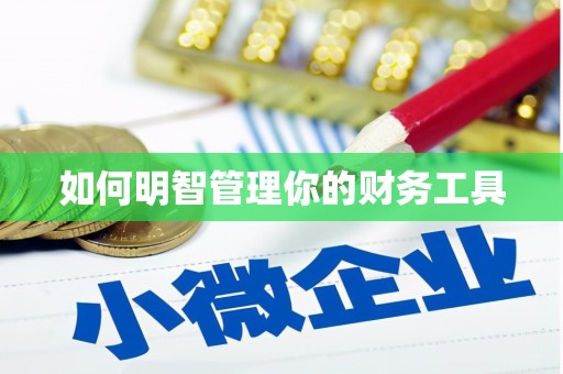 金湖如何明智管理你的财务工具