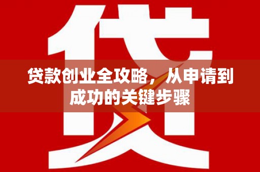金湖贷款创业全攻略，从申请到成功的关键步骤