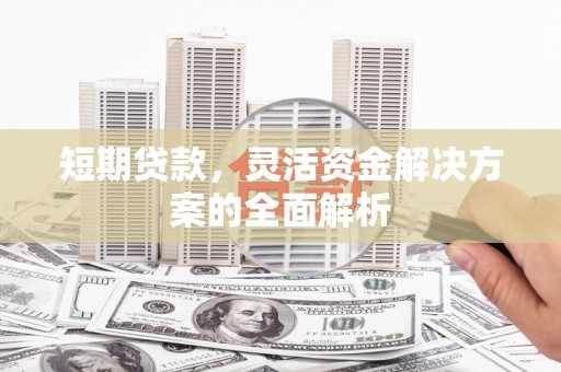 金湖短期贷款，灵活资金解决方案的全面解析