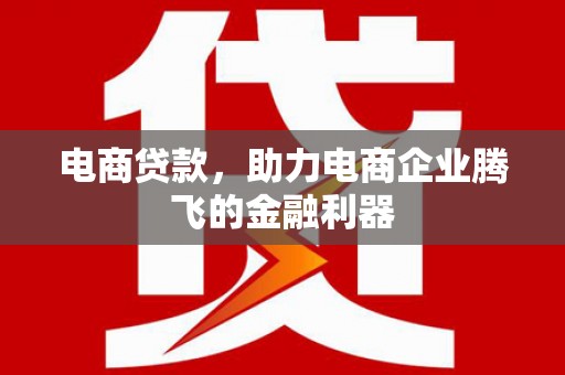 金湖电商贷款，助力电商企业腾飞的金融利器