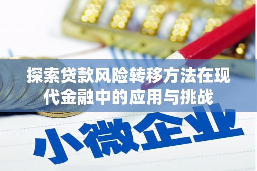 金湖探索贷款风险转移方法在现代金融中的应用与挑战