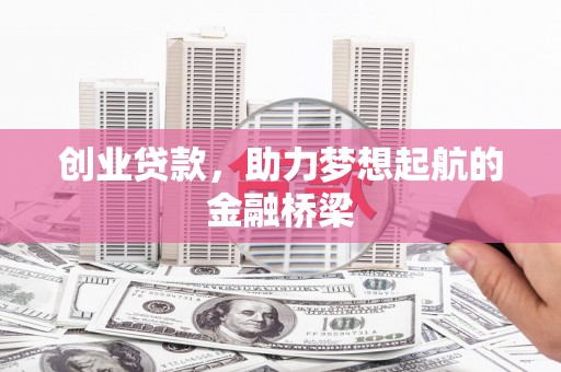 金湖创业贷款，助力梦想起航的金融桥梁
