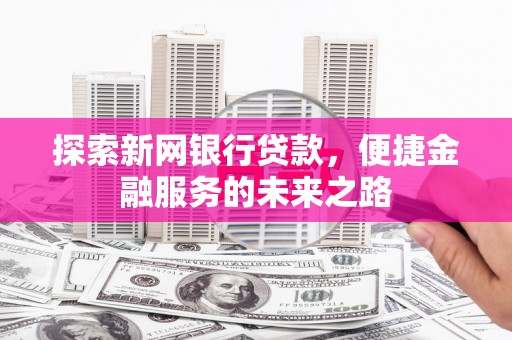 金湖探索新网银行贷款，便捷金融服务的未来之路