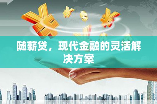 金湖随薪贷，现代金融的灵活解决方案