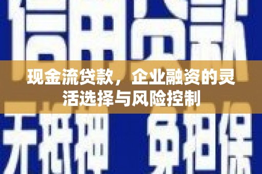 金湖现金流贷款，企业融资的灵活选择与风险控制