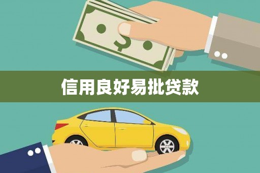 金湖信用良好易批贷款