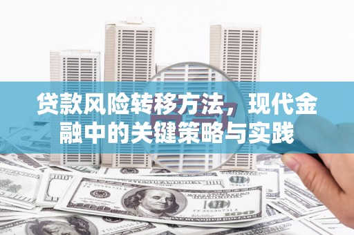 金湖贷款风险转移方法，现代金融中的关键策略与实践