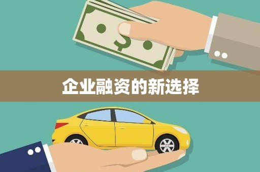 金湖企业融资的新选择