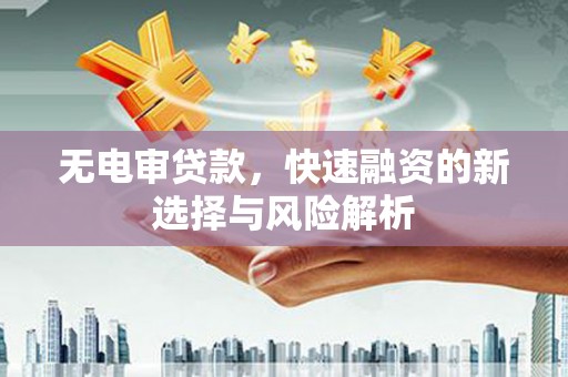 金湖无电审贷款，快速融资的新选择与风险解析