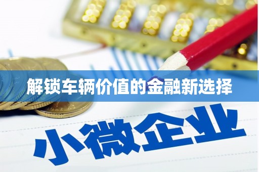 金湖解锁车辆价值的金融新选择
