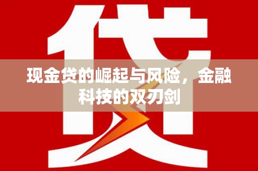 金湖现金贷的崛起与风险，金融科技的双刃剑