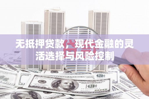 金湖无抵押贷款，现代金融的灵活选择与风险控制