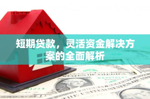 金湖短期贷款，灵活资金解决方案的全面解析