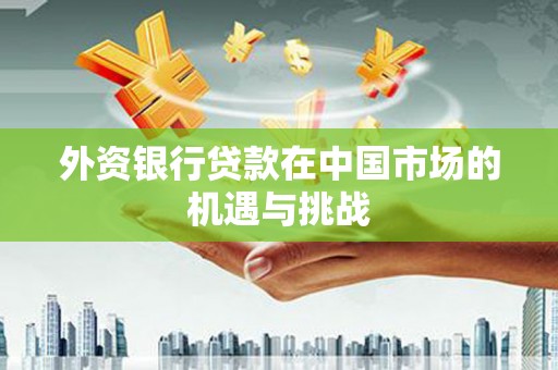 金湖外资银行贷款在中国市场的机遇与挑战
