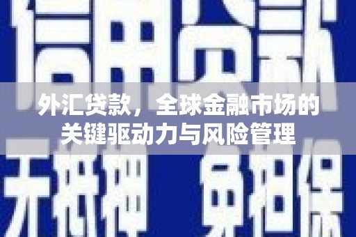 金湖外汇贷款，全球金融市场的关键驱动力与风险管理