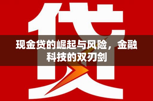 金湖现金贷的崛起与风险，金融科技的双刃剑