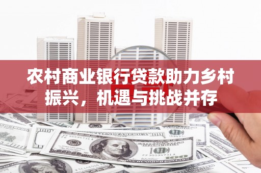 金湖农村商业银行贷款助力乡村振兴，机遇与挑战并存