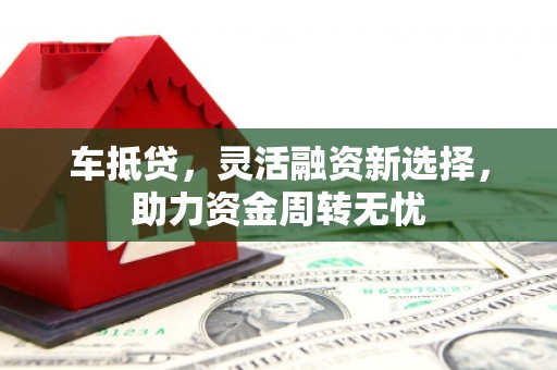 金湖车抵贷，灵活融资新选择，助力资金周转无忧
