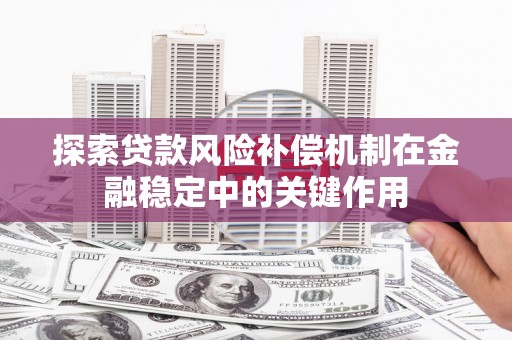 金湖探索贷款风险补偿机制在金融稳定中的关键作用