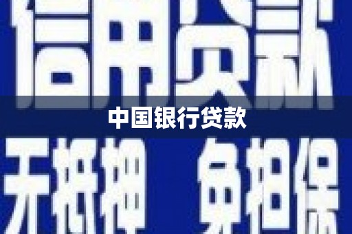 金湖中国银行贷款