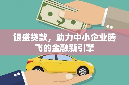金湖银盛贷款，助力中小企业腾飞的金融新引擎