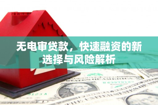 金湖无电审贷款，快速融资的新选择与风险解析