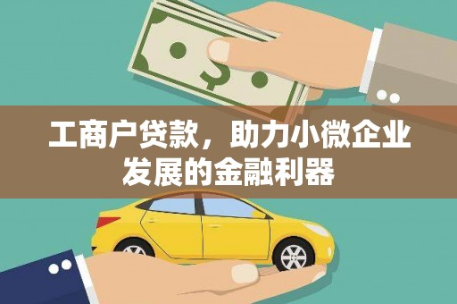 金湖工商户贷款，助力小微企业发展的金融利器