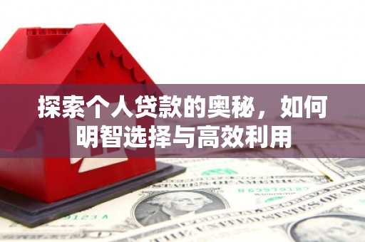 金湖探索个人贷款的奥秘，如何明智选择与高效利用