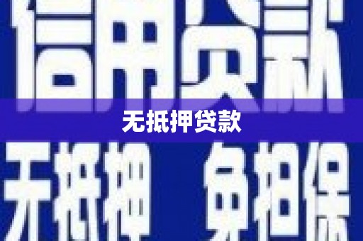 金湖无抵押贷款