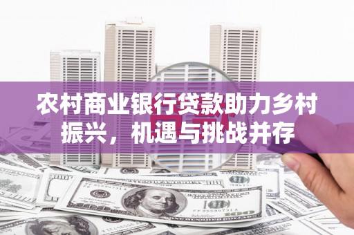 金湖农村商业银行贷款助力乡村振兴，机遇与挑战并存