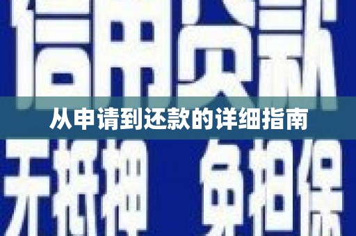 金湖从申请到还款的详细指南
