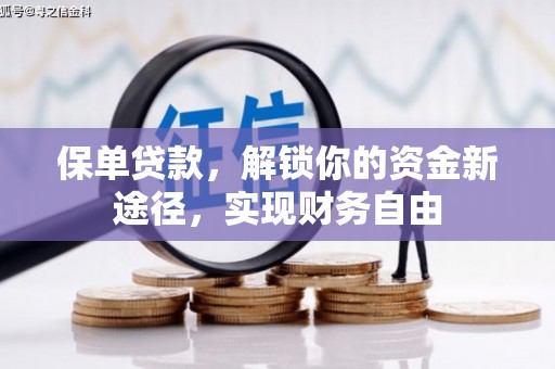 金湖保单贷款，解锁你的资金新途径，实现财务自由
