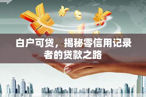 金湖白户可贷，揭秘零信用记录者的贷款之路
