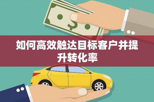 金湖如何高效触达目标客户并提升转化率