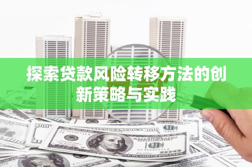 金湖探索贷款风险转移方法的创新策略与实践
